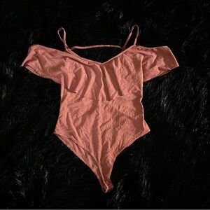 Charlotte Russe Dusty Rose Bodysuit